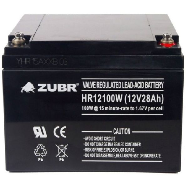 Аккумулятор для ИБП ZUBR HR12100W 12 В 28 Ач