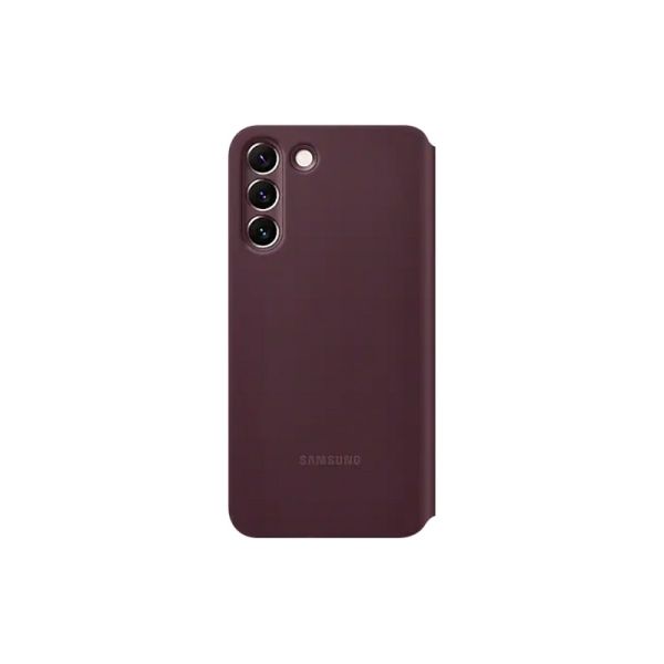Чехол (флип-кейс) Samsung Smart Clear View Cover (EF-ZS906CEEGRU) для Galaxy S22+, бургунди